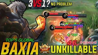 Best Core Baxia No Death Gameplay Top 5 Global Baxia - MLBB