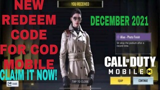 *December 2021* Call Of Duty Mobile New Redeem Code | Cod Mobile Redeem Code Garena