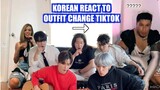 KOREAN REACT TO Outfit Change TikTok Compilation