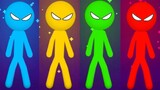 Stickman Party Gameplay MINIGAMES Tournament 4 Players Mobile ( android / ios )