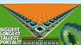 What if YOU BUILD MOST LONGEST ENDER PORTAL in Minecraft ! UNUSUAL PORTAL !