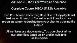 Adil Amarsi Course The Email Welcome Sequence download