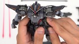 Changing colors and models, unexpected conscience? Bandai MB Pitch Black Strike Gundam Unboxing Tria