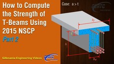 RCD Episode 25 - How to Compute the Strength of T-Beams Using 2015 NSCP