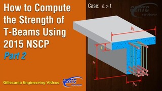 RCD Episode 25 - How to Compute the Strength of T-Beams Using 2015 NSCP