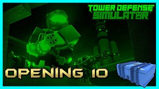 I Opened 10 Premium Crates In Tower Defense Simulator And Heres What I Got! (Roblox)