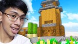Gumawa Ako Ng First House  - Minecraft Sky Block Part 3