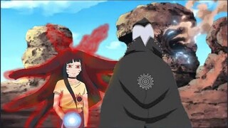 Himawari menggunakan jutsu pamungkas Naruto Mode Kyubi untuk melawan Jura - Boruto Vortex Chapter 11