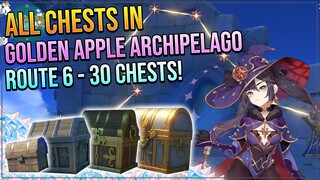ALL 254 CHESTS IN GOLDEN APPLE ARCHIPELAGO! - MINACIOUS ISLE | ROUTE 6 - 30 CHESTS!