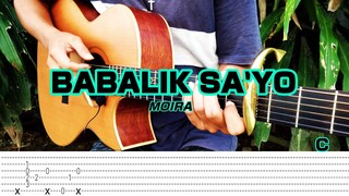Babalik Sa'yo - Moira Dela Torre ( Fingerstyle tabs) chords + lyrics
