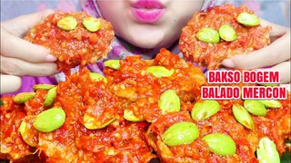 ASMR BAKSO BOGEM BALADO MERCON | ULUL ASMR MUKBANG INDONESIA