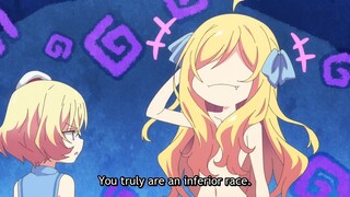 Yurine Punches Angel Lierre - Jashin-chan Dropkick X Ep1