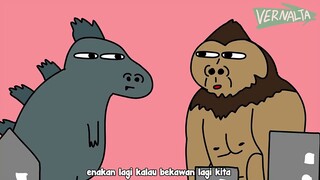 Godzilla dan Kong yang santuy