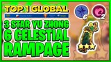 3 STAR YU ZHONG  - 6 CELESTIAL + SHAPE SHIFTER SYNERGY - TOP 1 GLOBAL |Mobile Legends Bang Bang