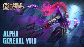 New Skin | Alpha "General Void" | Mobile Legends: Bang Bang