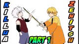 ZENITSU meets KILLUA ( animated-manga ) EPISODE 1