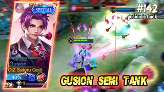 GUSION vs YSS, MENCOBA GUSION BUILD SEMI TANK - GUSION FAST HAND GAMEPLAY #143