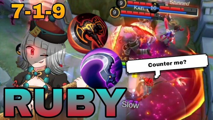 How To Counter Baxia using RUBY 2022 | LADY ZOMBIE RUBY GAMEPLAY | ikanji | Mobile Legends