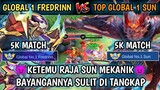 Pertaruhan MMR Top Global 1 Fredrinn VS Top Global 1 Sun - Mobile Legends!