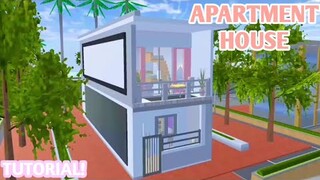 🌼TUTORIAL APARTMENT HOUSE🌼 ~Minimalist~ || +Speed Build || BUILD SAKURA SCHOOL SIMULATOR