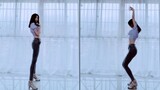 [Pinggang Jing Kelinci] Jeans Kaki Panjang Pinggang Ramping Tari Apink-HUSH