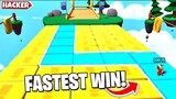 🔥Genius Moment In Tile Fall Map🔥 | Best Save In Block Dash Map | Stumble Guys New Tricks