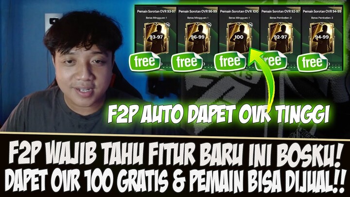 F2P WAJIB TAU FITUR BARU INI!! DAPET OVR 100 GRATIS DAN PEMAIN BISA DIJUAL ANNIVERSARY FC 25 MOBILE