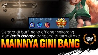 Gegara di BUFF, Nana Offlaner sekarang Jauuuh lebih bahaya daripada jadi Midlaner. Liat sendiri nih