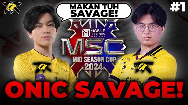 PENONTON MENGGlLA!! ONIC SAVAGE PERTAMA DI MSC!!😱🔥