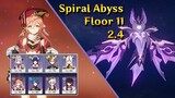 【2.4 New Abyss】 Noelle and Yanfei DPS | Abyss Floor 11 - [Genshin Impact]