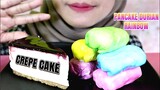 ASMR PANCAKE DURIAN RAINBOW + CREPE CAKE | ULUL ASMR MUKBANG INDONESIA