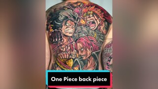 Finished One Piece back piece at  🙌🏼 onepiece onepieceedit animeedit animetattoo anime luffy shanks