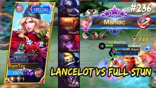 HARDGAME LANCELOT VS FULL STUN, LAWAN HERO HARAM 🗿 | LANCELOT GAMEPLAY #236 | MOBILE LEGENDS