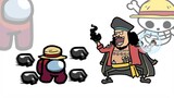Mini Crewmate Kills One Piece Characters-Among us