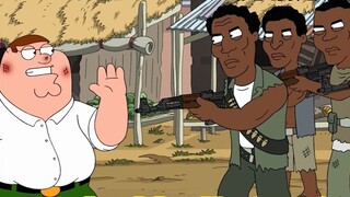 Family Guy: Pete's African trip, a parody of Game of Thrones, Pete's psychic skills