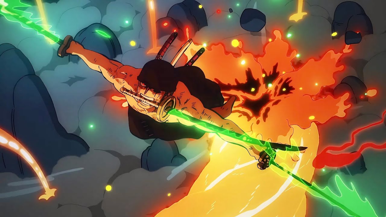 Zoro vs King [4K/50fps] The King of Hell | One Piece Episode 1062 - BiliBili