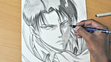 วิธีการวาด LEVI ACKERMAN Easy --Attack on Titan Season 4 (Attack on Titan)