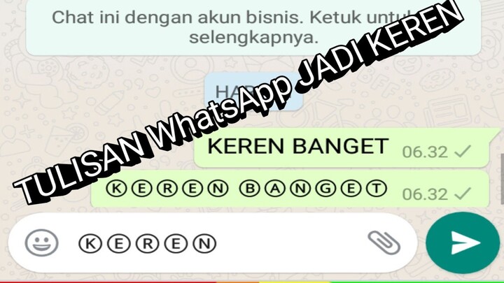 cara mengubah tulisan WhatsApp jadi keren