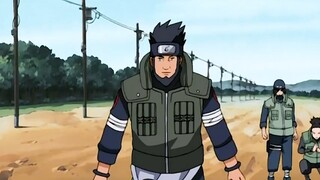 Naruto, Asuma dibakar oleh ninjutsu miliknya sendiri.