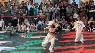 Seven-year-old street dance girl, street dance battle, the last move shocked the audience, give her 