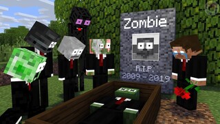 Monster School_ RIP Zombie - Scary Minecraft Animation