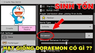 TRONG HẠT GIỐNG DORAEMON SẼ CÓ NHỮNG GÌ | THỬ THÁCH SINH TỒN MINECRAFT