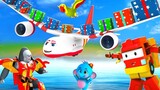 Gorilla Monkey Super Plane Transformer Toys Delivery Jungle | Funny 3D Animals Animated Comedy Video