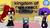 kingdom  raja react to rimuru Tempest/リムル゠テンペスト|ships:??| #rimuru #tensura #react #amv #ciel #edit