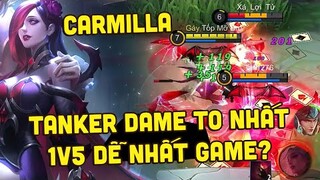 MLBB | CARMILLA HỖN LOẠN: TANK DAMAGE TO NHẤT? HÚT MÁU VÔ ĐỐI! CÀNG ĐÔNG CÀNG VUI! | Tốp Mỡ Gaming