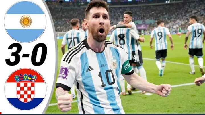Argentina vs kroasia 3-0 SEMI-final Highlights & All Goals - 2022