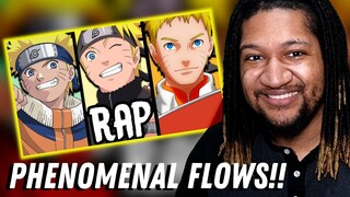 Reaction to NARUTO, NARUTO & NARUTO RAP | "Look At Me Now" | RUSTAGE ft. Shwabadi & Connor Quest!