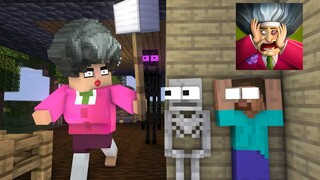 Monster School : SCARY TEACHER CHALLENGE - Funny Minecraft Animation