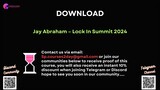 [COURSES2DAY.ORG] Jay Abraham – Lock In Summit 2024