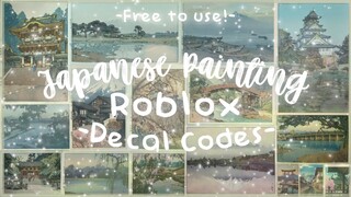 Japanese Painting Decal Codes (50+) Free to use - Minami Oroi